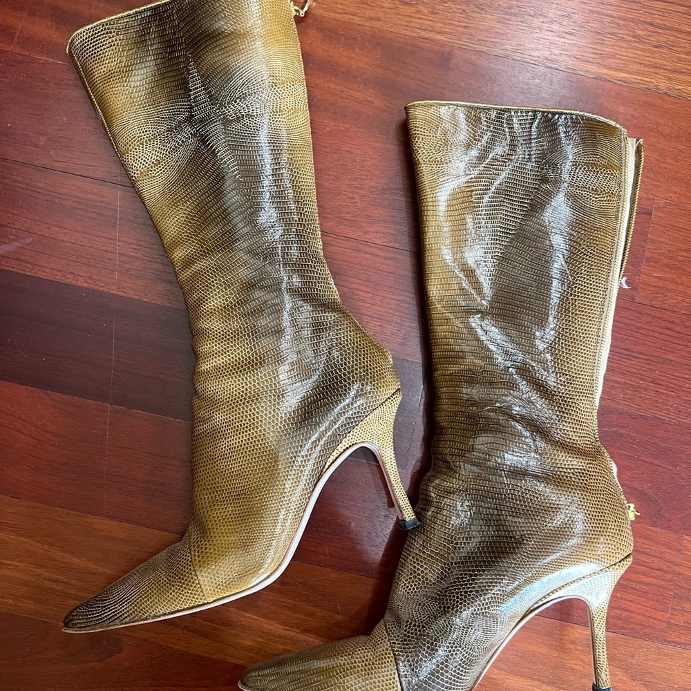Patriziza Pepe vintage Genuine leather boots Elegant Brown boots